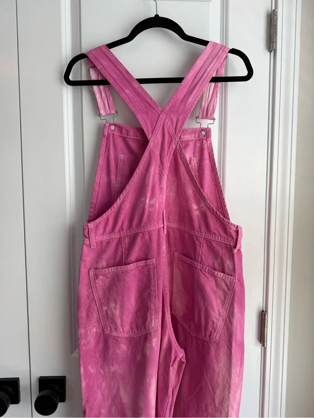 Free People We The Free Women’s Ziggy Denim Overall Straight Leg Electric Pick S - Picture 5 of 12